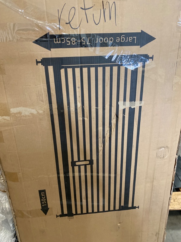 Photo 3 of 60" Extra Tall Cat Gate - 30-45" Wide Extendable Cat Barrier for Doorway - Pressure Mounted Cat gate for Doorway - Auto Close Extra Tall Pet Gate - Includes Extensions Kit - 60 inch Tall pet gate