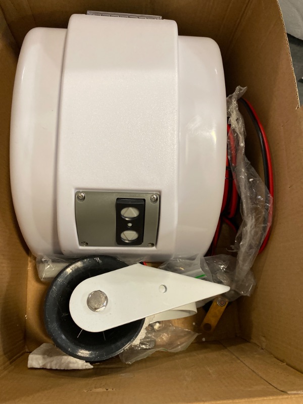 Photo 1 of 12V Electric Anchor Winch, with Wireless Remote Control, Heavy-Duty Traction Winch, Suitable for Seawater Anchor Weight 16 Kg, Yacht Ship Accessories