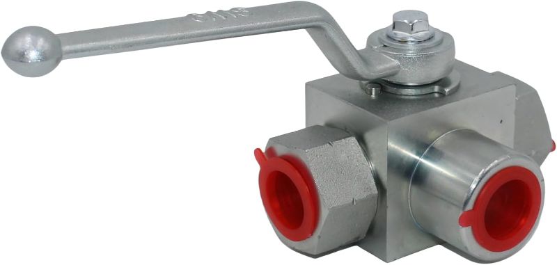 Photo 1 of Hydraulic Ball Valve KHB3K 1/2'' NPT, Shut-Off 3 Way Ball Valve, L-Born 1/2 Inch Hydraulic Valve 7250 PSI