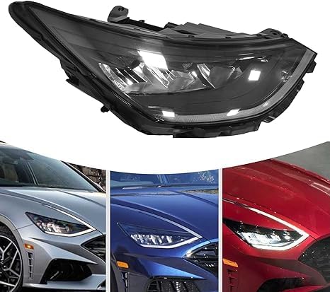 Photo 2 of Full LED Headlight Assembly For 2020 2021 2022 Hyundai Sonata Front Headlamp Replacement Passenger Side Replacement,92101L0100 92102L0100