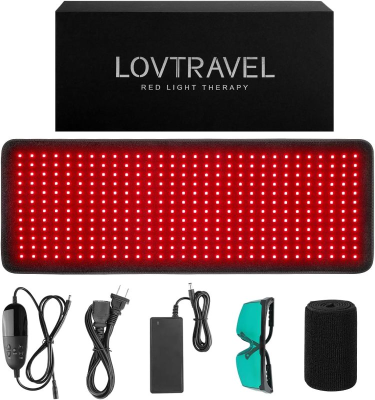 Photo 1 of LOVTRAVEL New 360pcs LED 660nm Red Light Therapy Pad and 850nm Near Infrared Light Therapy Devices Mat Large Pads Wearable Wrap for Pain