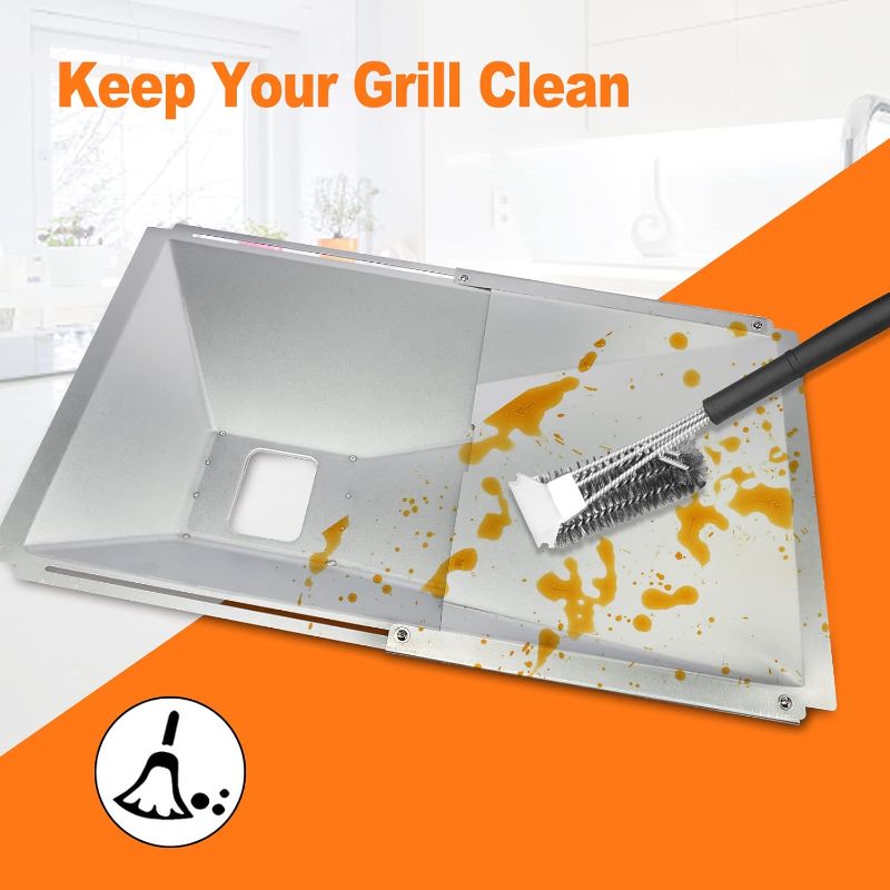 Photo 1 of Utheer Universal Grease Tray with Catch Pan and Foil Liner for 2/3/4 Burner Gas Grill Models,Drip Tray Pan for Nexgrill,Dynaglo,Charbroil,Kenmore,BHG,Expert Grill