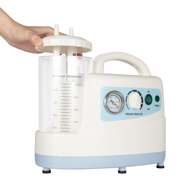 Photo 1 of 110V 33.8oz Portable Veterinary Suction Unit Low Noise Vacuum Pump Machine