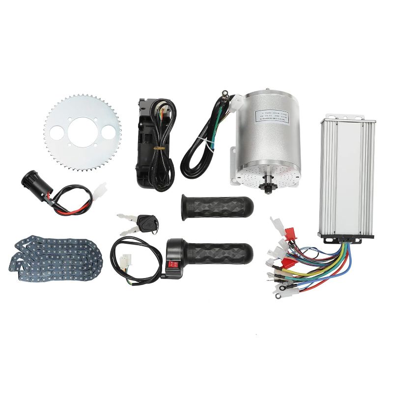 Photo 1 of Brushless Motor Kit with Controller and Throttle 48-72V 3000W 6000RPM High Speed Motor Go Kart Electric Brushless Motor Kit for Electric Scooter E Bike Engine Motorcycle DIY Part Conversion Kit