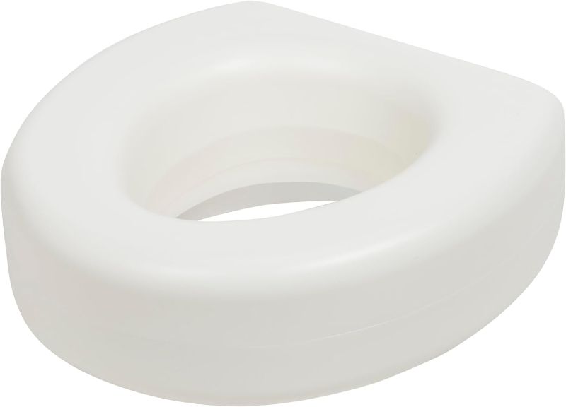 Photo 1 of AquaSense 770-610 Portable Raised Toilet Seat, White, 4 Inch (Pack of 1)