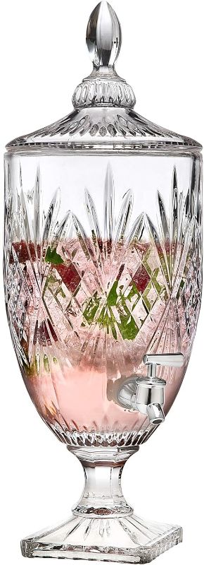 Photo 1 of Godinger Iced Beverage Dispenser, Dublin Crystal Collection - 1 Gallon