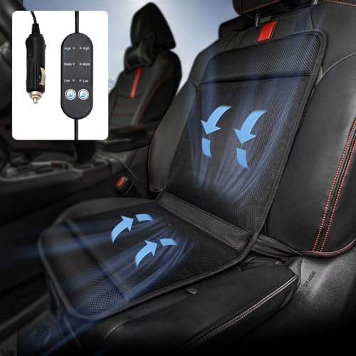 Photo 1 of Cooling Car Seat Cover Compatible with Universal Car Truck SUV Cooling Car Seat Cushion Ventilated Car Seat Cover Accessories