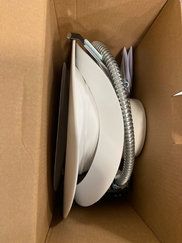 Photo 2 of 8 Inch Recessed LED Commercial Downlight with J-Box, Wattage Adjustable 16/21/27W,3 Color Selectable 3000K-5000K, 120-277V,0-10V Dimmable, IC Rated,Canless LED Downlight