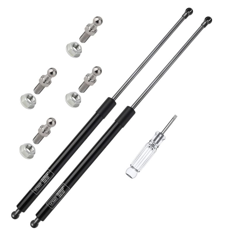 Photo 1 of 28 inch 200 Lb (889 N) Gas Struts Spring Shocks 28 in Lift Support for Floor Hatch Door Heavy Lids Trap Door Truck Sled Trailer Cap Tonneau Cover Murphy Bed Support Engine Hatch 2Pcs Set