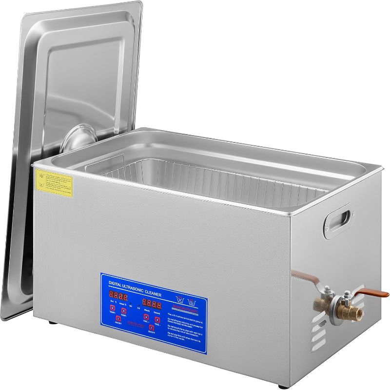 Photo 1 of VEVOR 22L Industrial Ultrasonic Cleaner with Digital Timer&Heater 40kHz Professional Ultrasonic Cleaner 110V with Excellent Cleaning Effect for Wrench Tools Industrial Parts Mental Apparatus