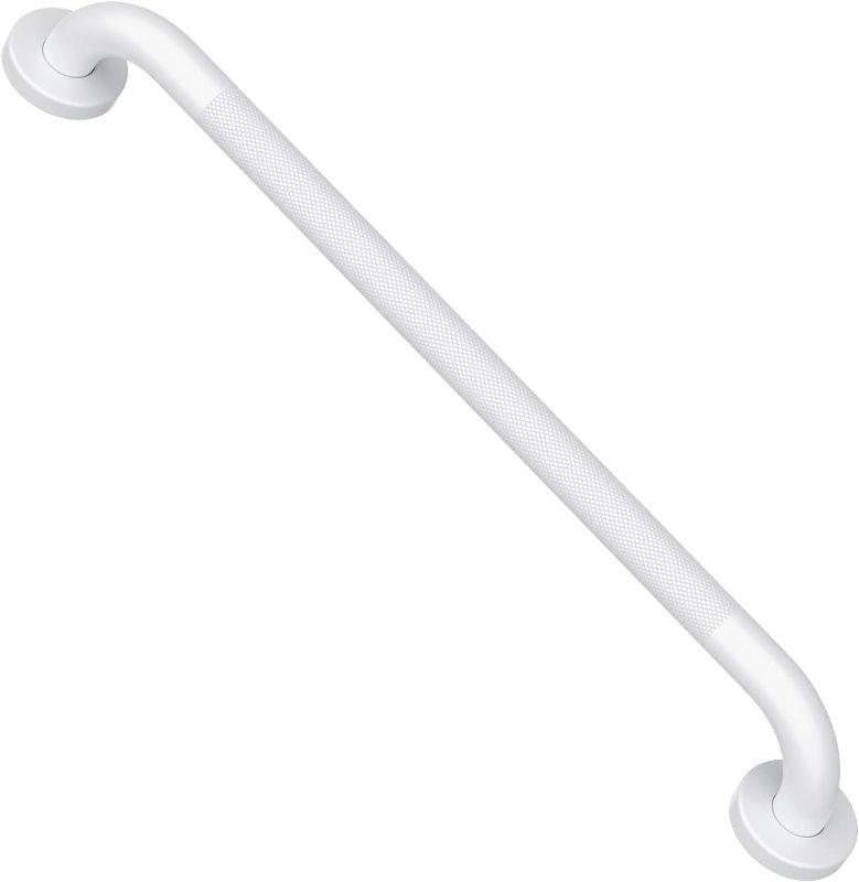 Photo 1 of Oil Rubbed White Shower Grab Bars 24 Inch w/Anti-Slip knurled Grip, iMomwee Stainless Steel Wall Mount Bathroom Safety Balance Handrail, Handicap Elderly Senior Assist Textured Grab Bar Handle