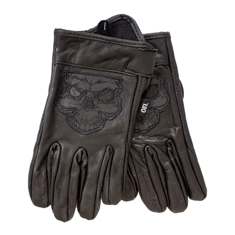 Photo 1 of soze 8  black gloves BOL/OPEN ROAD MEN'S REFLECTIVE SKULL GLOVES