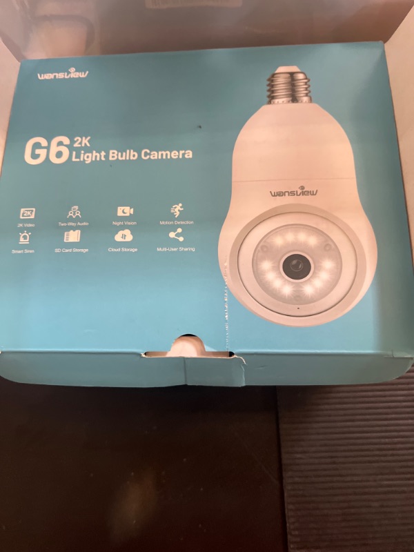 Photo 1 of Light Bulb Security Camera, 2K Bulb Security Camera