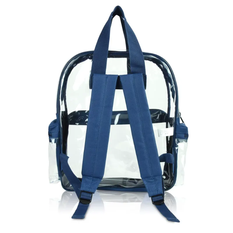 Photo 1 of cClear Backpack for School Transparent Bags Bulk in Navy Blue (