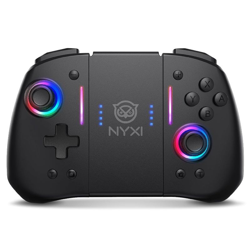 Photo 1 of NYXI Hyperion Meteor Light Wireless Joy-pad with 8 Color LED for Switch/Switch OLED, Hyperion switch controller with RGB Lights, Programmable, 6-Axis Gyro, Turbo & Vibration
Visit the NYXI Store