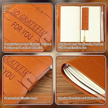 Photo 1 of Employee Appreciation Gifts Set Thank You Gifts  Inspirational Leather Journal Notebook and Bookmark Appreciation Gifts for Women Men Coworker Employee Teacher Nurse
