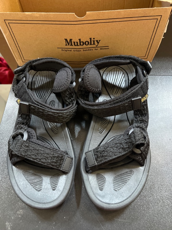 Photo 2 of Muboliy Women's Hiking Sport Sandals Water Outdoor Athletic Shoes With Arch Support Adjustable Velcro Beach Shoes