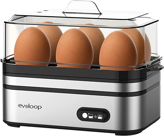 Photo 1 of Rapid Egg Cooker Electric 6 Eggs Capacity, Soft, Medium, Hard Boiled, Poacher, Omelet Maker Egg Poacher With Auto Shut-Off, BPA Free