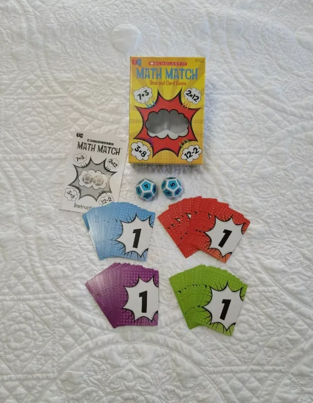 Photo 1 of Scholastic Math Match Dice And Card Game