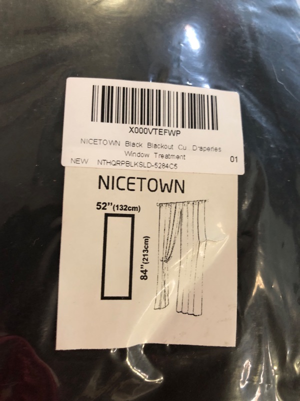 Photo 1 of nicetown black curtain's 