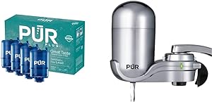 Photo 1 of PUR PLUS Faucet Mount Water Filtration System (FM3700B) + 4-Pack Replacement Filters