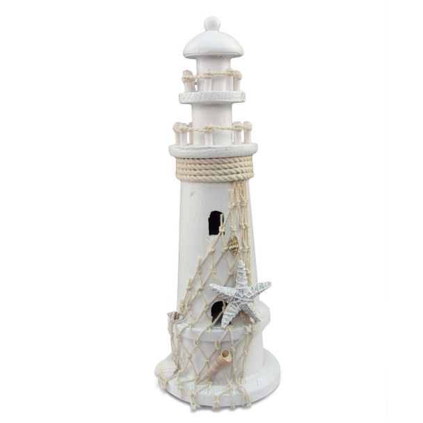 Photo 1 of 11" Nautical All White Lighthouse