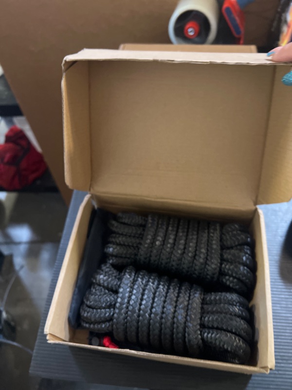 Photo 1 of 1/2” x 15' Marine-Grade Double-Braided Dock Line with 12” Eyelet.Hi-Performance Boat Rope Mooring Rope Dock Line (2 Pack, Black)
