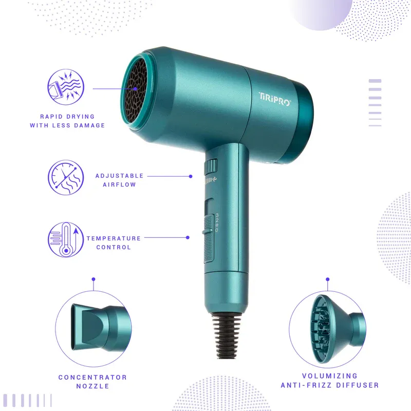 Photo 2 of Prisma Pro Dryer with Adjustable Airflow Technology Rapid Drying With Less Damage Enhanced Shine & Smoothness Light Weight 