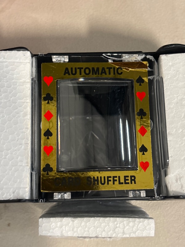 Photo 4 of Automatic Card Shuffler 2/1/4/6 Deck,Battery-Operated Electric UNO Poker Shuffler,Playing Card Shuffler for Home Card Game,Travel Cards Not Included