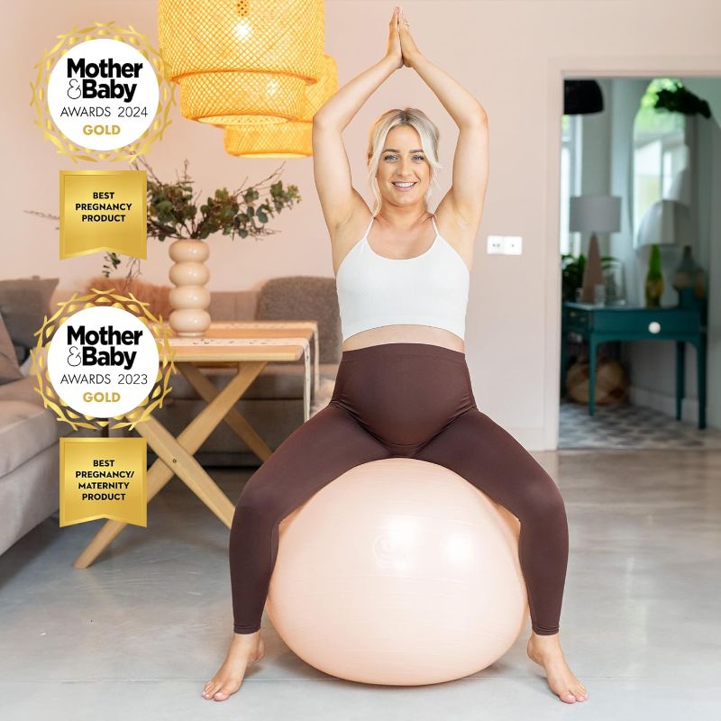 Photo 2 of BABYGO Birthing Ball - Pregnancy Yoga Labor & Exercise Ball & Book Set Trimester Targeting, Maternity Physio, Birth & Recovery Plan Included Anti Burst Eco Friendly