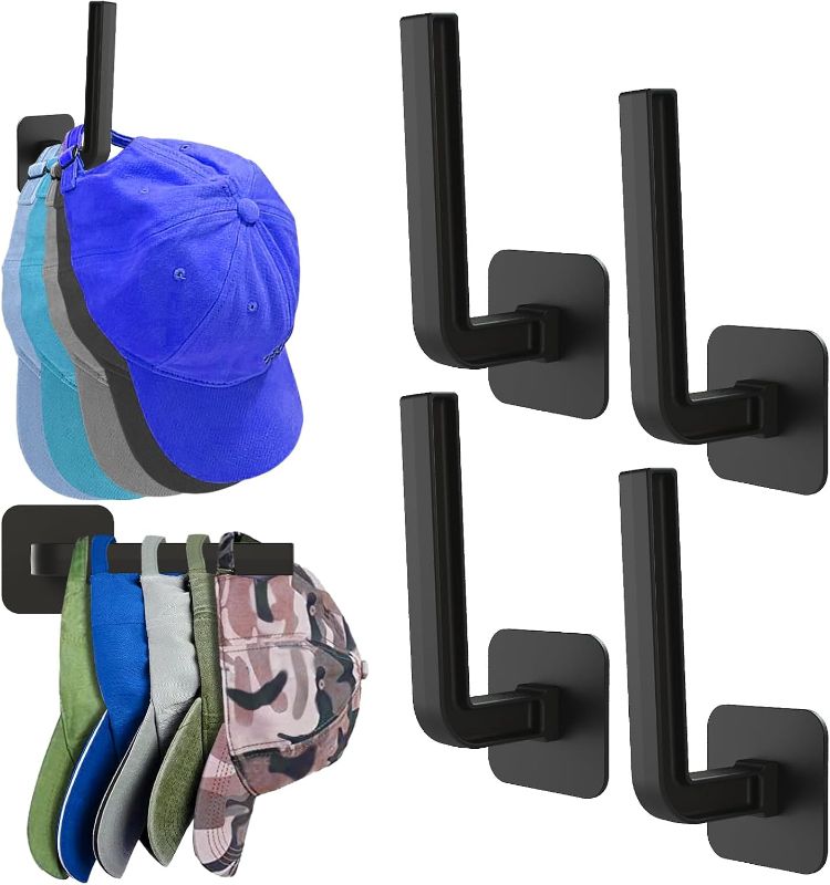 Photo 1 of Hat Racks for Baseball Caps, Hat Rack for Wall, Strong Adhesive Hat Hooks for Wall, Hat Holder, Hat Storage Cap Organizer, No Drilling Hat Hangers for Closet, Door, Bedroom-10