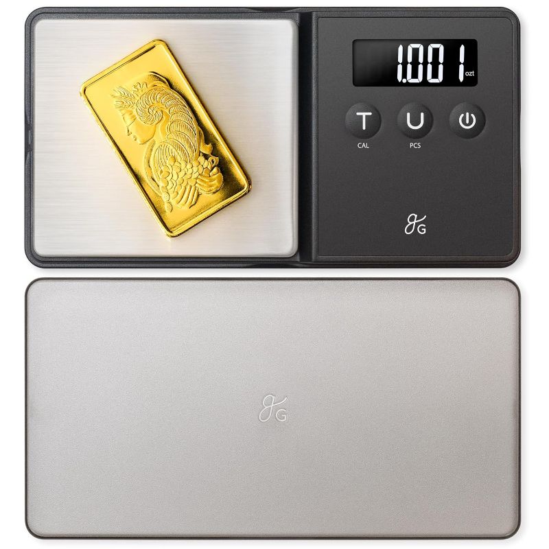 Photo 1 of Greater Goods Precision Pocket Scale - 300 x 0.01g, Digital Milligrams Scale with 6 Units for Jewelry, Coins, Herbs, Food and Small Precise Things