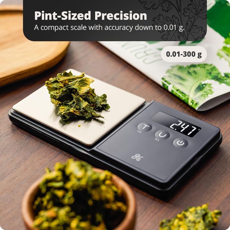 Photo 2 of Greater Goods Precision Pocket Scale - 300 x 0.01g, Digital Milligrams Scale with 6 Units for Jewelry, Coins, Herbs, Food and Small Precise Things