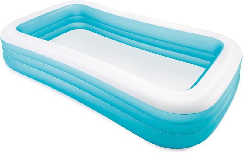 Photo 1 of INTEX 58484EP Swim Center Inflatable Family Pool: 277 Gallon Capacity – 120" x 72" x 22" – Blue