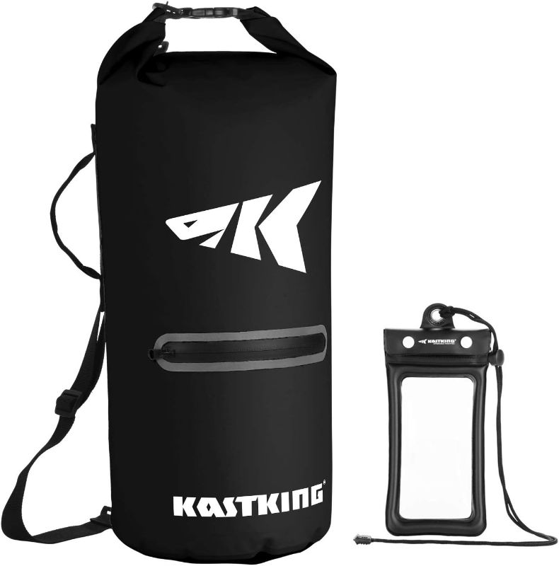 Photo 1 of KastKing Cyclone Seal Dry Bag-100% Waterproof Bag with Phone Case Front Zippered Pocket,Perfect for Beach,Fishing,Kayaking,Boating,Hiking,Camping