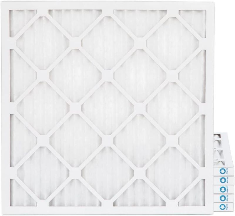 Photo 1 of Pamlico Air 20x22x1 MERV 8 Pleated HVAC AC Furnace Air Filters. 2 Pack. (Exact Size: 19.5 x 21.75 x 0.75 Inches)