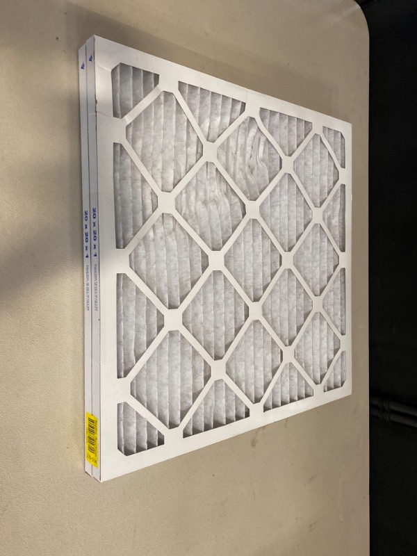 Photo 3 of Pamlico Air 20x22x1 MERV 8 Pleated HVAC AC Furnace Air Filters. 2 Pack. (Exact Size: 19.5 x 21.75 x 0.75 Inches)