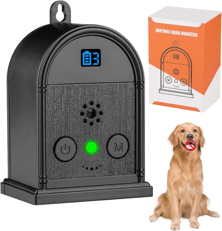 Photo 1 of Anti Barking Device for Indoor & Outdoor 50ft Dog Bark Control Device Stop Neighbor Dogs from Barking & 4 Modes Bark Deterrent Device Dog Silencer for Puppy Small Medium Large Dogs