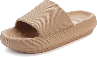 Photo 1 of size 8.5 BRONAX Pillow Slippers for Women and Men | House Slides Shower Sandals | Cushioned Thick Sole