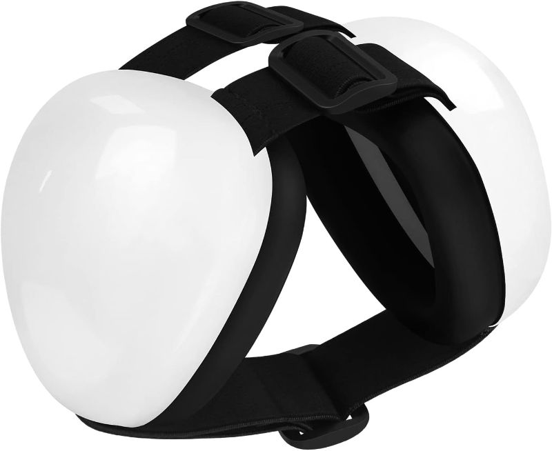 Photo 1 of Dog Earmuffs for Hearing Protection 29dB NRR Ear Muffs Noise Protection (Small, White)