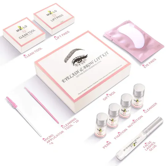 Photo 1 of Lash Lift Kit - 2 Pack, Professional Semi-Permanent Eyelash & Eyebrow Perm Kit, Effectually Lash Curling Tools Includes Eye Shields, Pads and Accessories Suitable for Salon and Home Use