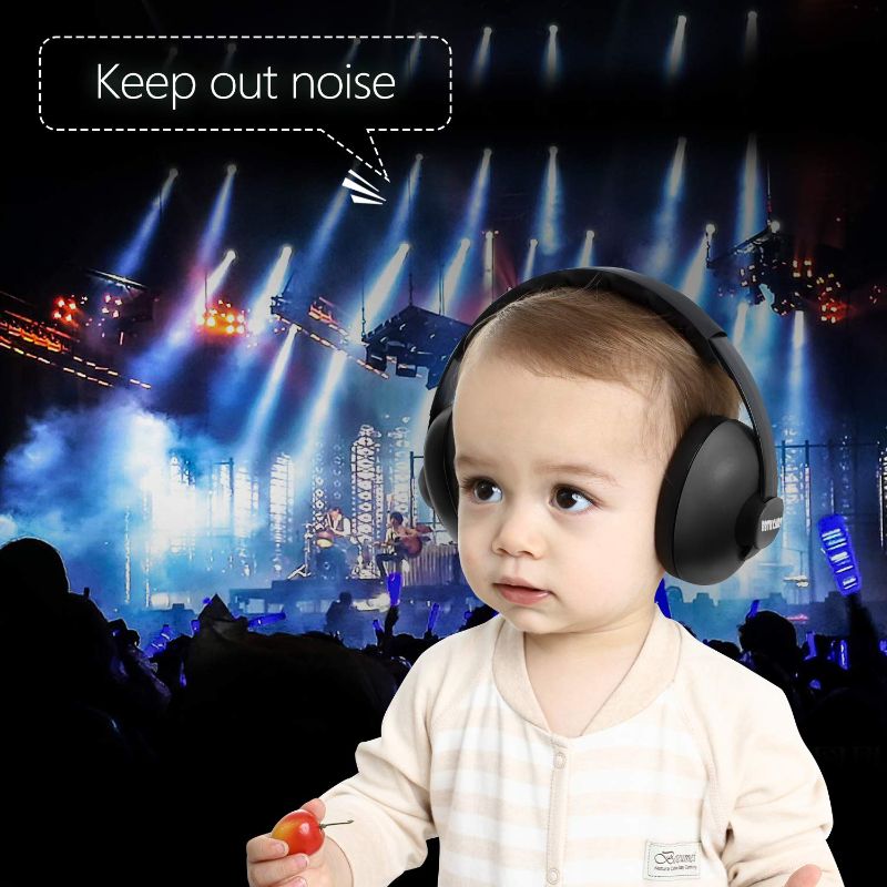 Photo 3 of Baby Headphones Noise Cancelling Headphones for Babies for 3 Months to 3 Years (Black)