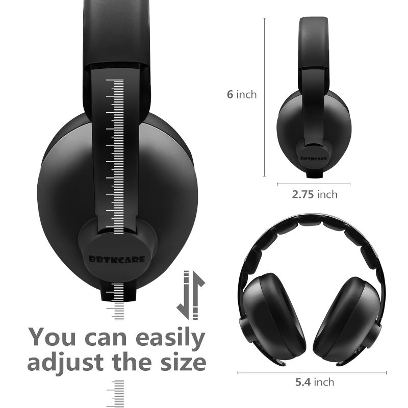 Photo 2 of Baby Headphones Noise Cancelling Headphones for Babies for 3 Months to 3 Years (Black)