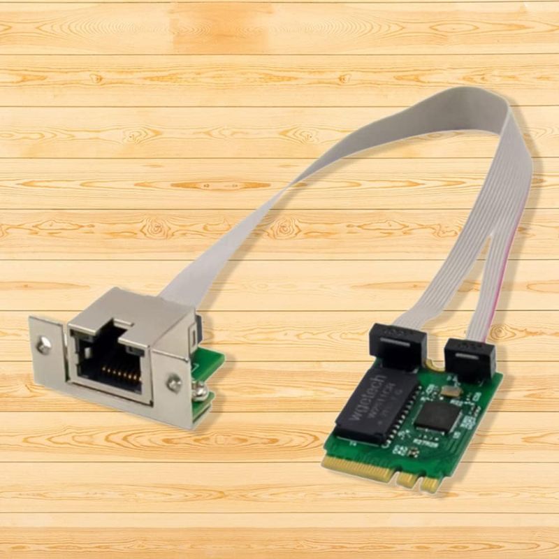 Photo 1 of M.2 A+E 2.5G Ethernet Adapter 2.5G/1G/100M Multi-Gigabit M.2 Network Card 8125B