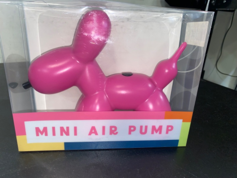 Photo 3 of NIB Vivitar 9" Hard Plastic Pink Balloon Dog Mini Air Pump