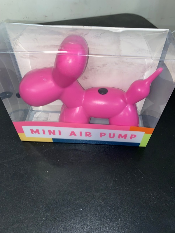 Photo 5 of NIB Vivitar 9" Hard Plastic Pink Balloon Dog Mini Air Pump