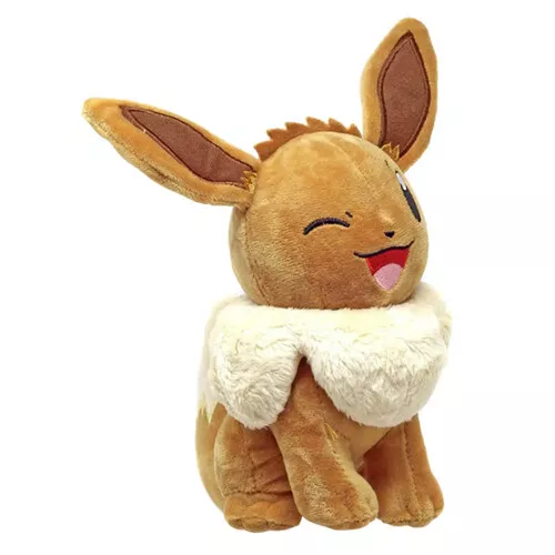 Photo 2 of Jazwares Pokemon Winking Eevee Plush Stuffed Animal Soft Cuddle Toy NEW