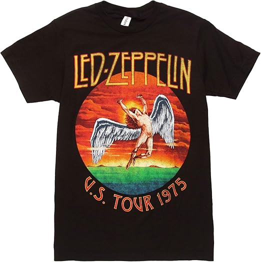 Photo 1 of MEDIUM Led Zeppelin Classic Rock Band US 1975 Tour Mens Graphic TANK TOP