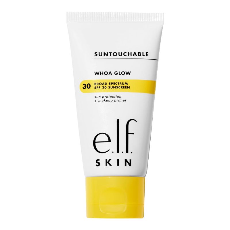 Photo 1 of e.l.f. SKIN Suntouchable Whoa Glow SPF 30, Sunscreen & Makeup Primer For A Glowy Finish, Made With Hyaluronic Acid, Vegan & Cruelty-Free, Packaging May Vary, Sunbeam