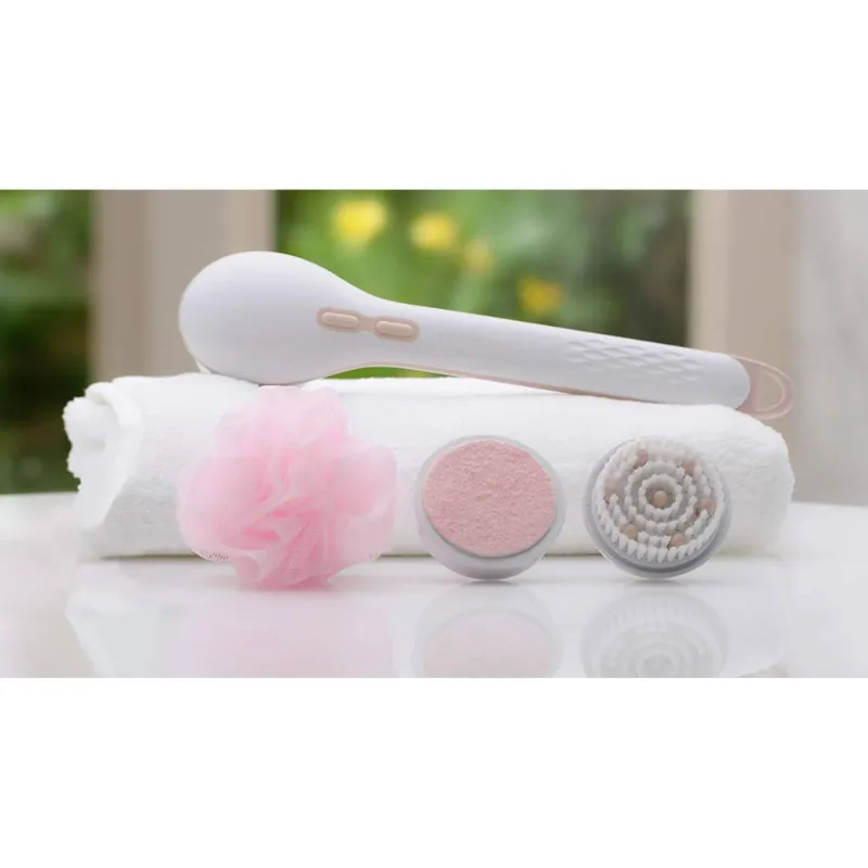 Photo 4 of Finishing Touch Flawless Cleanse Spa Spinning Body Brush and, Shower Wand, 1 Count